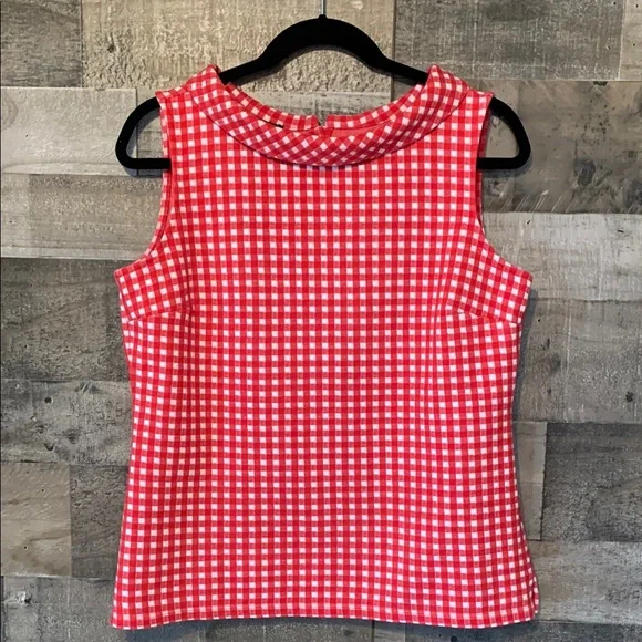 Talbots Sleeveless Gingham Top - Picture 14 of 16